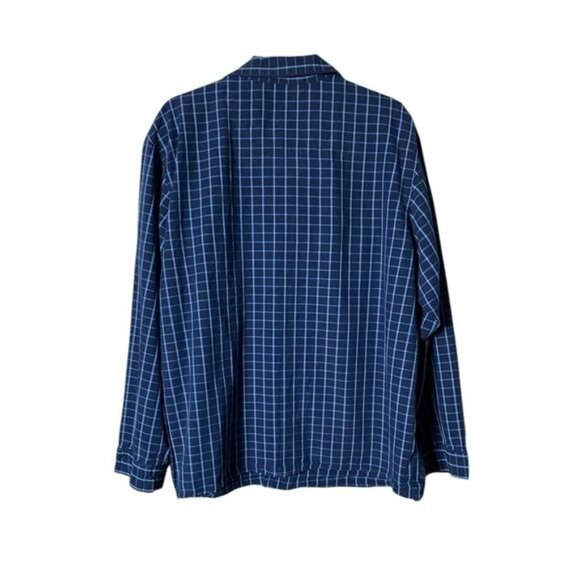 Lands End Mens Plaid Pajamas Size XL‎ Button Up Cabincore Grandpa Dad Lou… - Picture 5 of 12